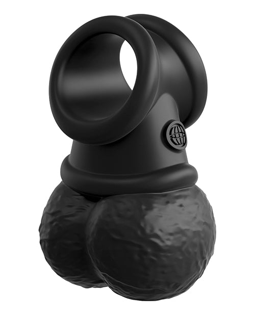 King Cock Elite The Crown Jewels Vibrating Swinging Balls - Black - LUST Depot