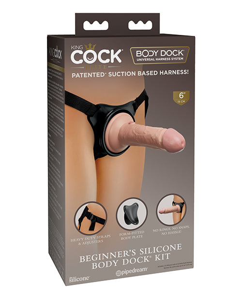 King Cock Elite Beginner's Silicone Body Dock Kit - LUST Depot