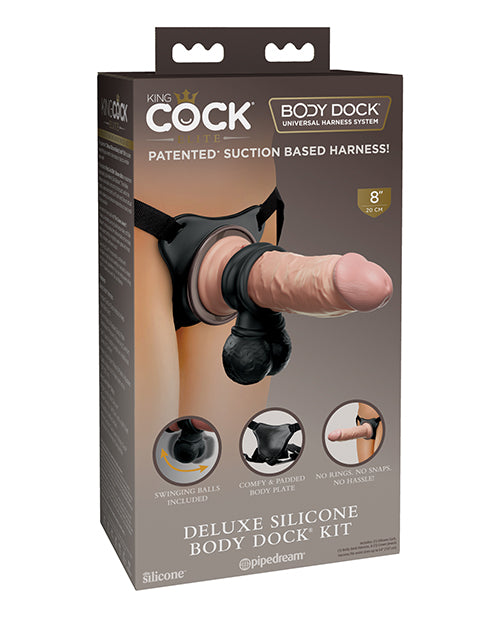 King Cock Elite Deluxe Silicone Body Dock Kit - LUST Depot