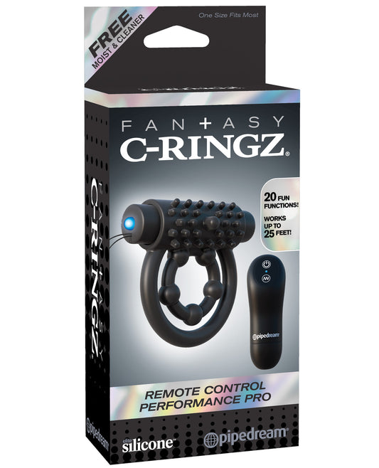 Fantasy C-ringz Remote Control Performance Pro - Black - LUST Depot