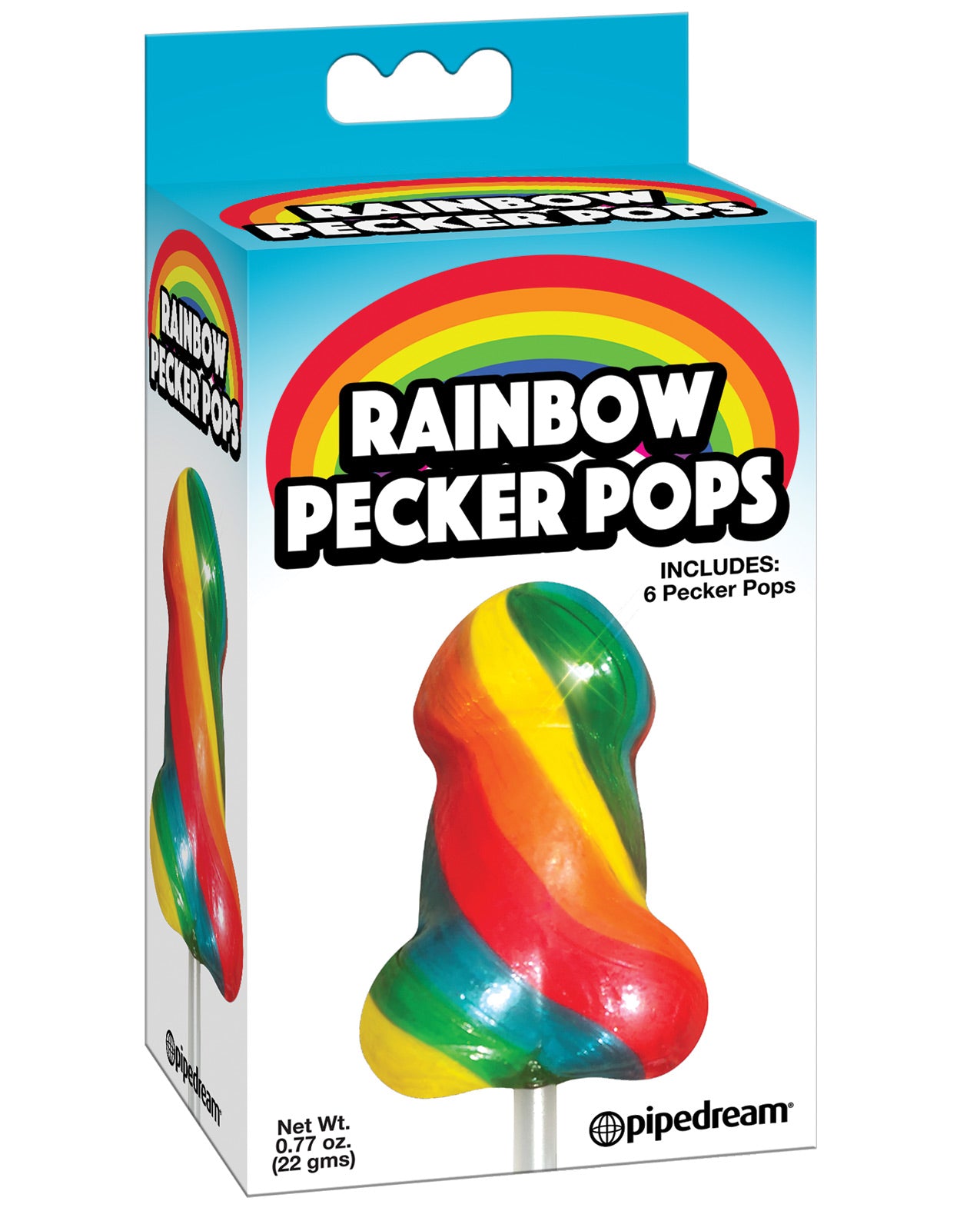 Rainbow Pecker Pops Pack - Pack Of 6 - LUST Depot