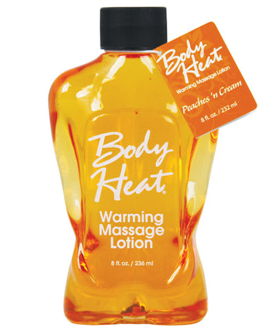 Body Heat Lotion - 8 Oz Peach & Cream