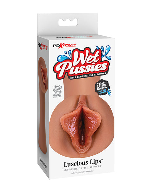 Pdx Extreme Wet Pussies Luscious Lips - Tan - LUST Depot