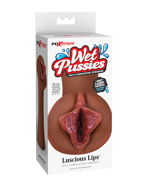 Pdx Extreme Wet Pussies Luscious Lips - Brown - LUST Depot