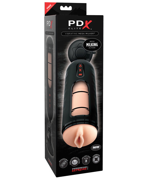 Pdx Elite Vibrating Mega Milker Stroker - Flesh - LUST Depot