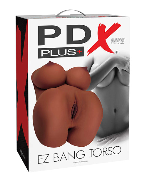 Pdx Plus Ez Bang Torso - Brown - LUST Depot