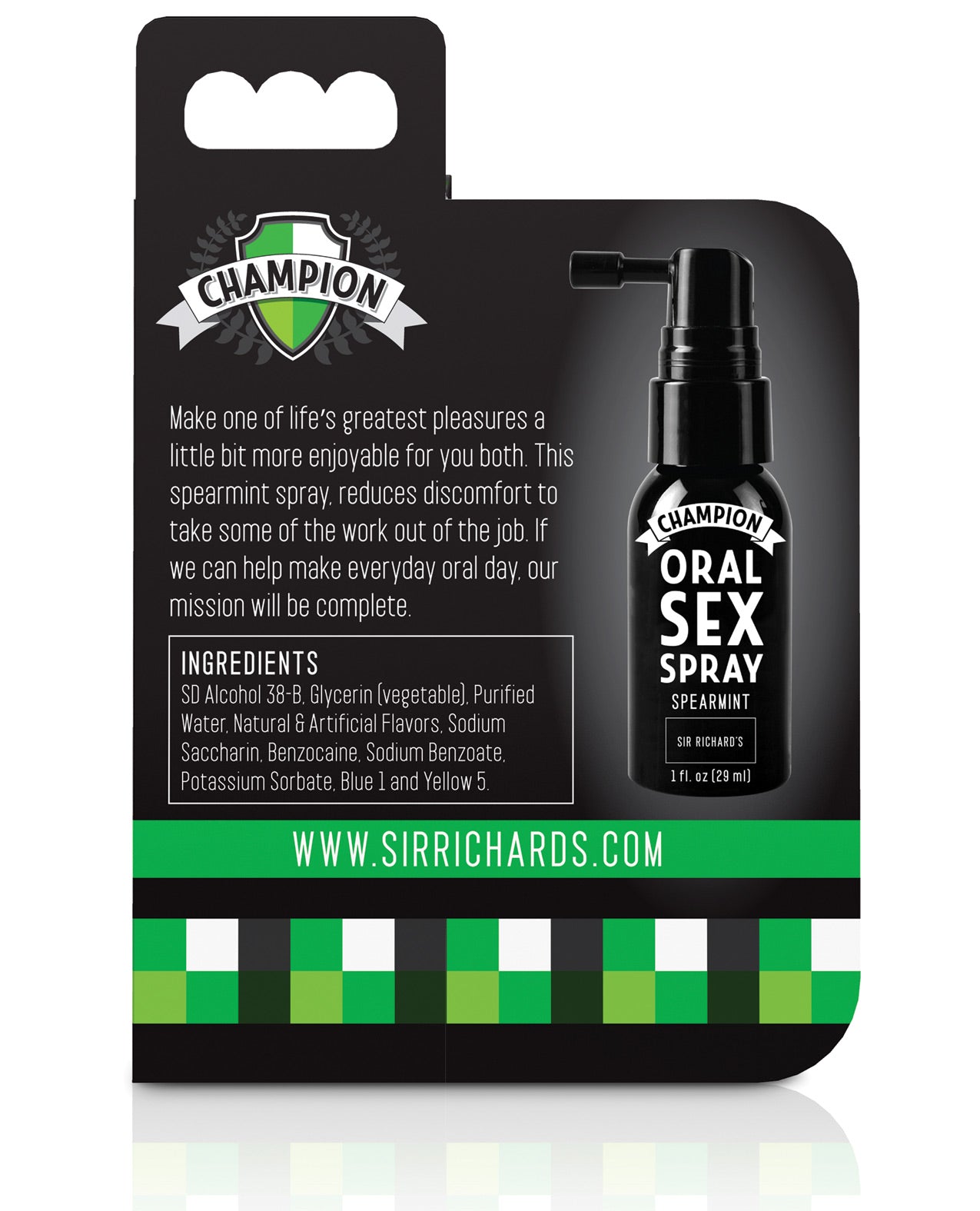 Sir Richard's Champion Oral Sex Spray - Spearmint 1 Fl. Oz - LUST Depot