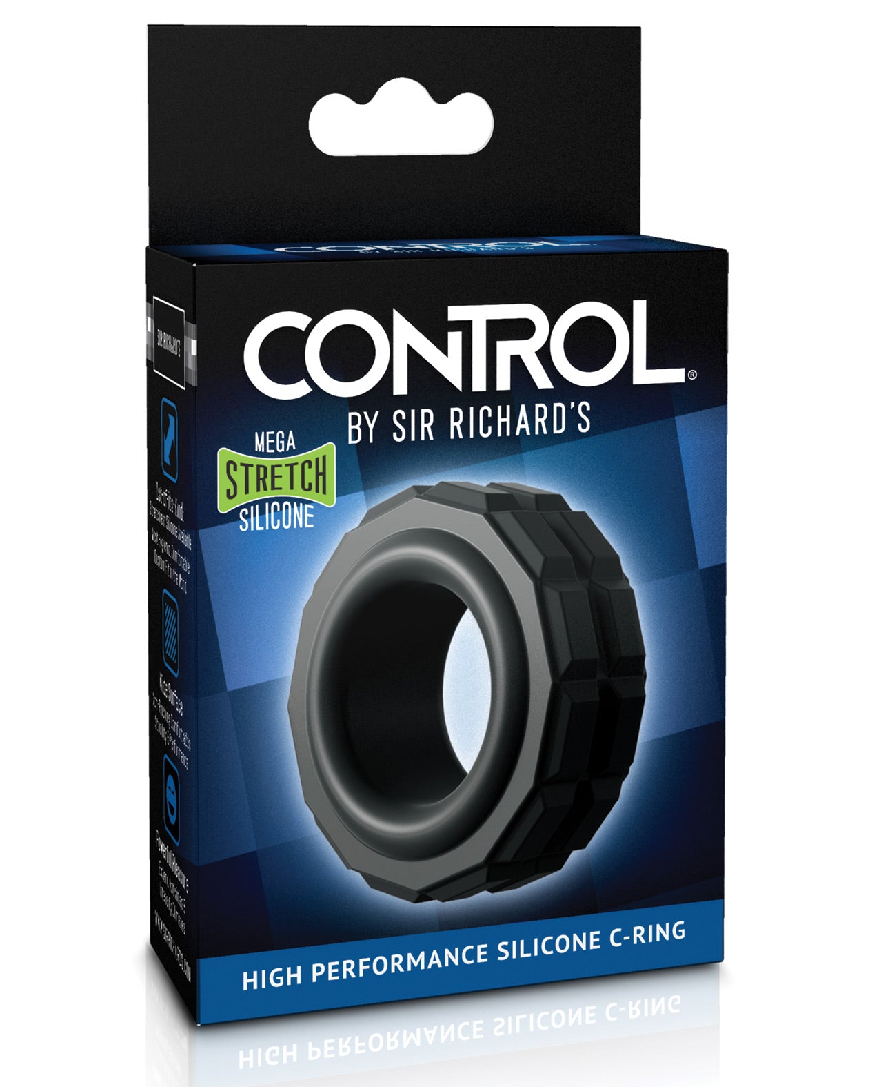 Sir Richards Control High Performance Silicone C-ring - Black - LUST Depot