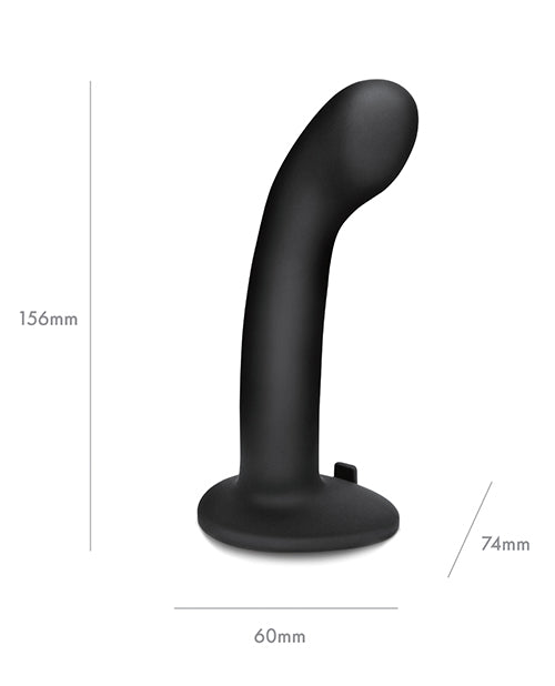 Pegasus 6" Rechargeable P-spot G-spot Peg W-adjustable Harness & Remote Set - Black - LUST Depot