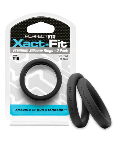 Perfect Fit Xact Fit #15 - Black Pack Of 2