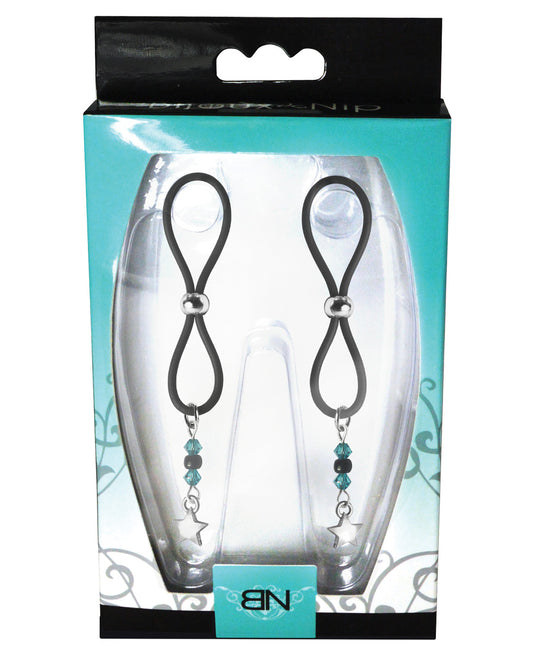 Bijoux De Nip Nipple Halos Star Charm - Turquoise-black - LUST Depot