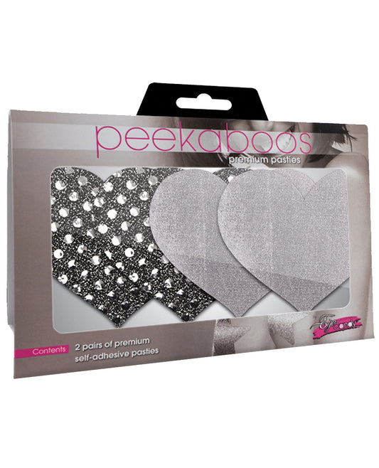 Dark Angel Hearts - Silver Pack Of 2 - LUST Depot