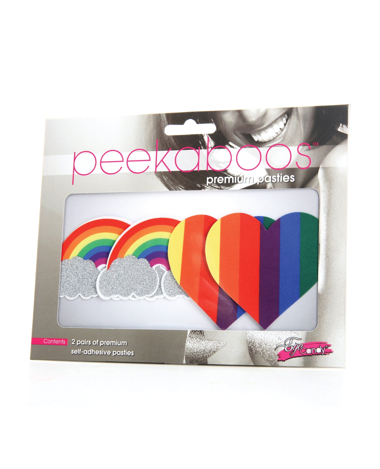 Peekaboos Pride Glitters Rainbows & Hearts - Pack Of 2 - LUST Depot