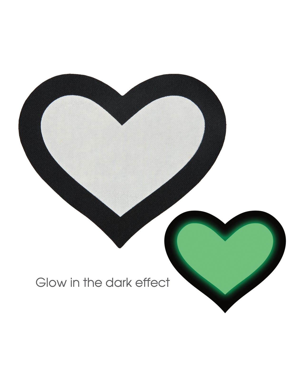 Peekaboo Glow In The Dark Hearts - Pack Of 2 - LUST Depot