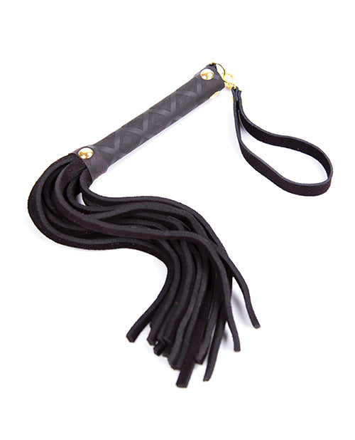 Plesur Mini Leather Flogger - Black - LUST Depot