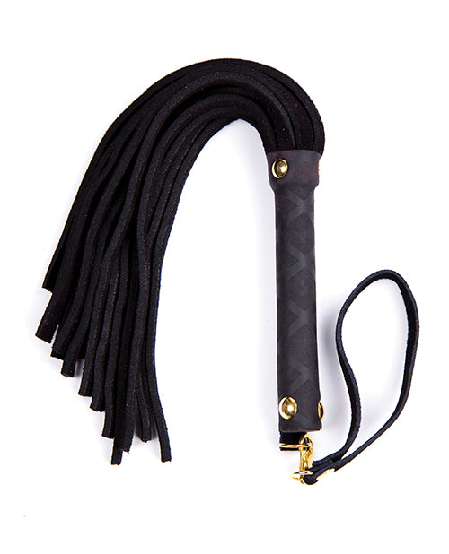 Plesur Mini Leather Flogger - Black - LUST Depot