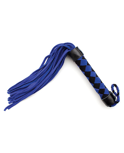 Plesur 15" Leather Flogger - Blue - LUST Depot