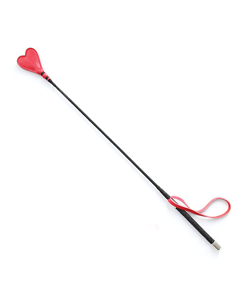 Plesur 26" Heart Pvc Crop - Black-red - LUST Depot