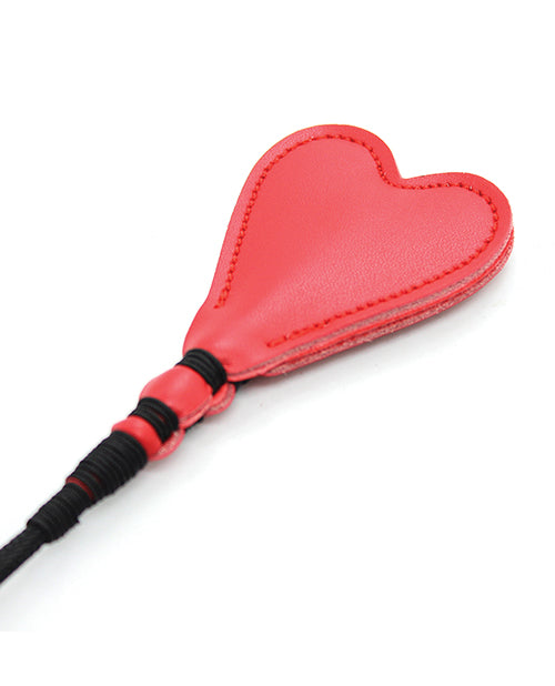 Plesur 26" Heart Pvc Crop - Black-red - LUST Depot