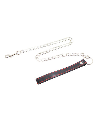 Plesur Pvc Leash - Black W-red