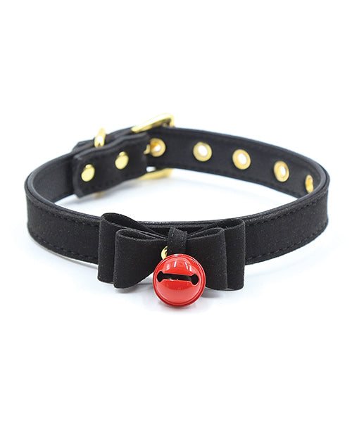 Plesur Cat Bell Bow Tie Collar - Black - LUST Depot