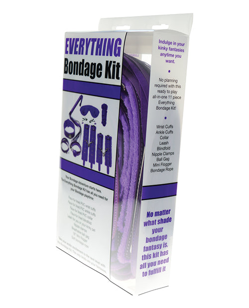 Everything Bondage 12 Piece Kit - Purple - LUST Depot