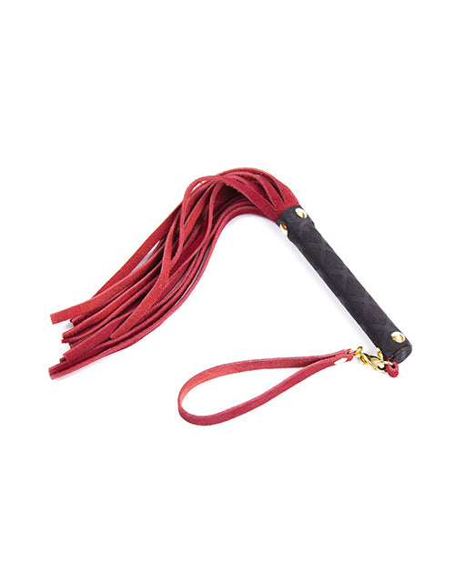 Plesur Mini Leather Flogger - Red - LUST Depot