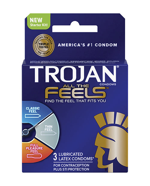 Trojan All The Feels Condom - Pack Of 3 - LUST Depot