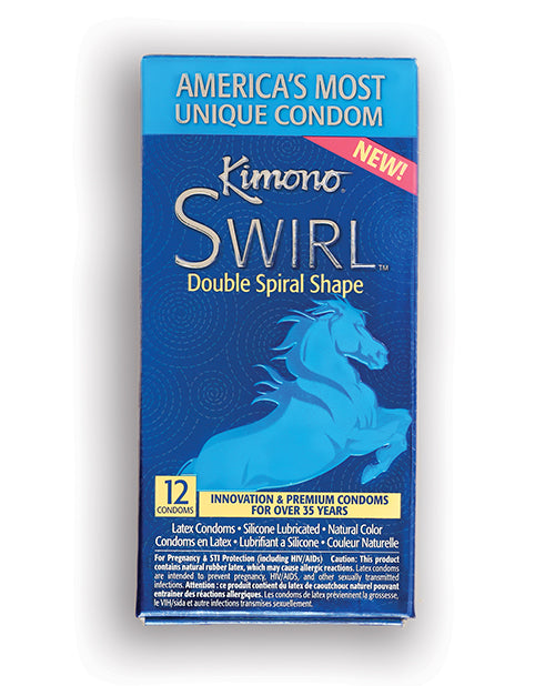 Kimono Swirl Condom - Pack Of 12