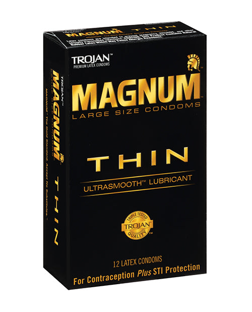 Trojan Magnum Thin Condom - Pack of 12 - LUST Depot