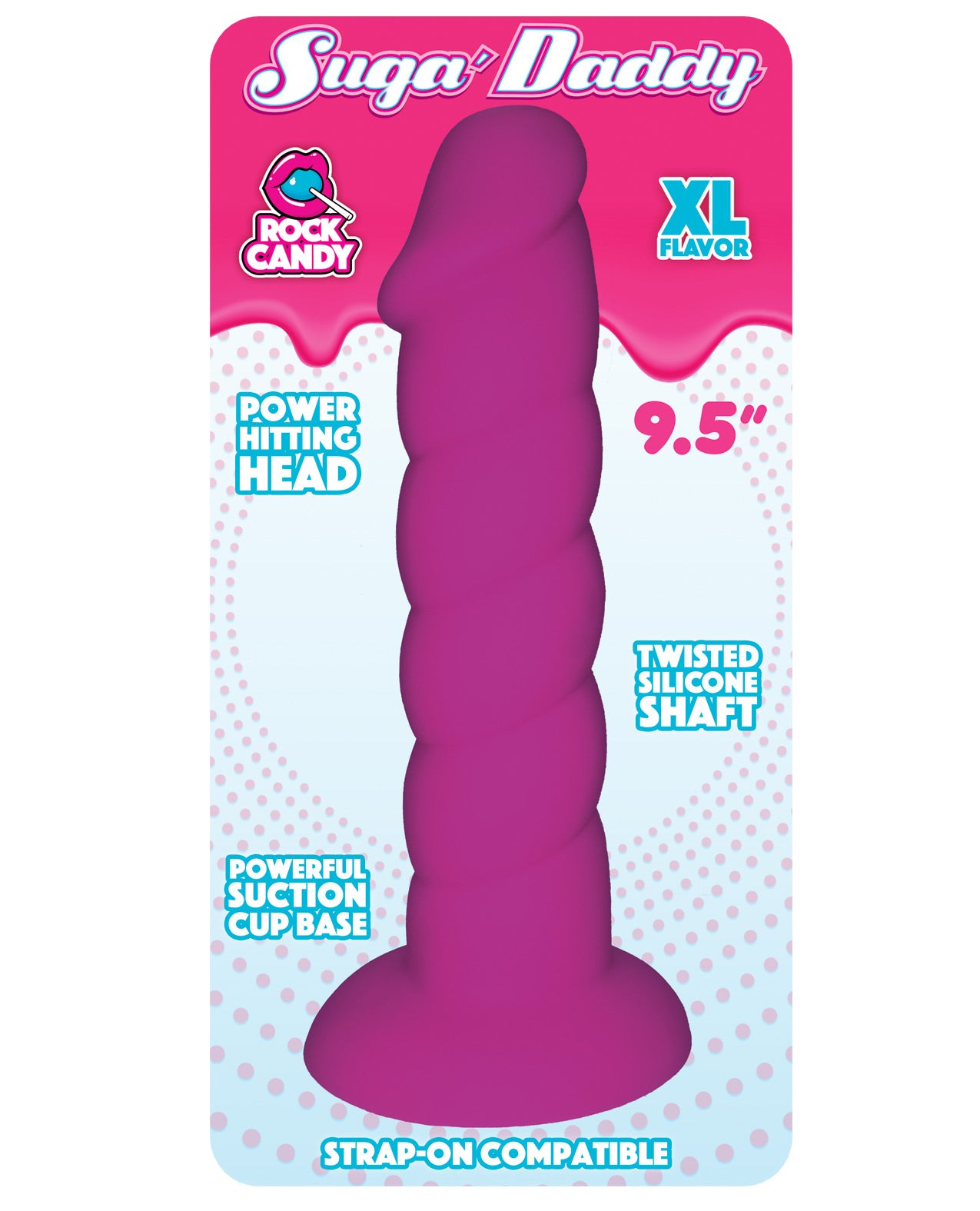 Rock Candy Suga-daddy 9.5" Dildo - Purple - LUST Depot