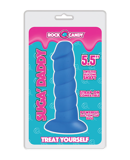 Rock Candy Suga Daddy 5.5" Silicone Dildo - Blue - LUST Depot