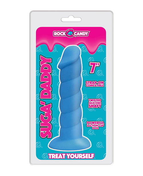 Rock Candy Suga Daddy 7" Silicone Dildo - Blue - LUST Depot