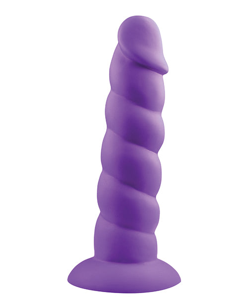 Rock Candy Suga Daddy 7" Silicone Dildo - Purple - LUST Depot