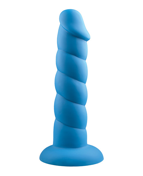 Rock Candy Suga Daddy 8" Silicone Dildo - Blue - LUST Depot