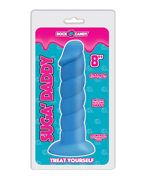 Rock Candy Suga Daddy 8" Silicone Dildo - Blue - LUST Depot