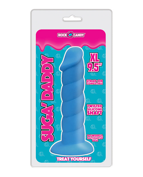 Rock Candy Suga Daddy 9.5" Silicone Dildo - Blue - LUST Depot