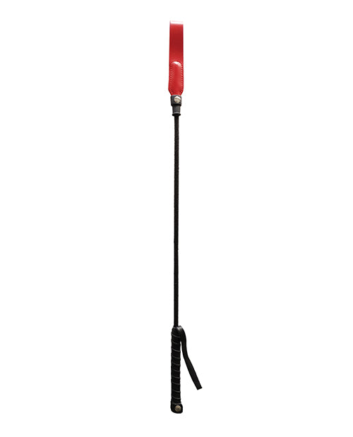 Rouge Long Riding Crop Slim Tip - Red - LUST Depot