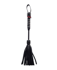 Rouge Mini Leather Flogger - Black