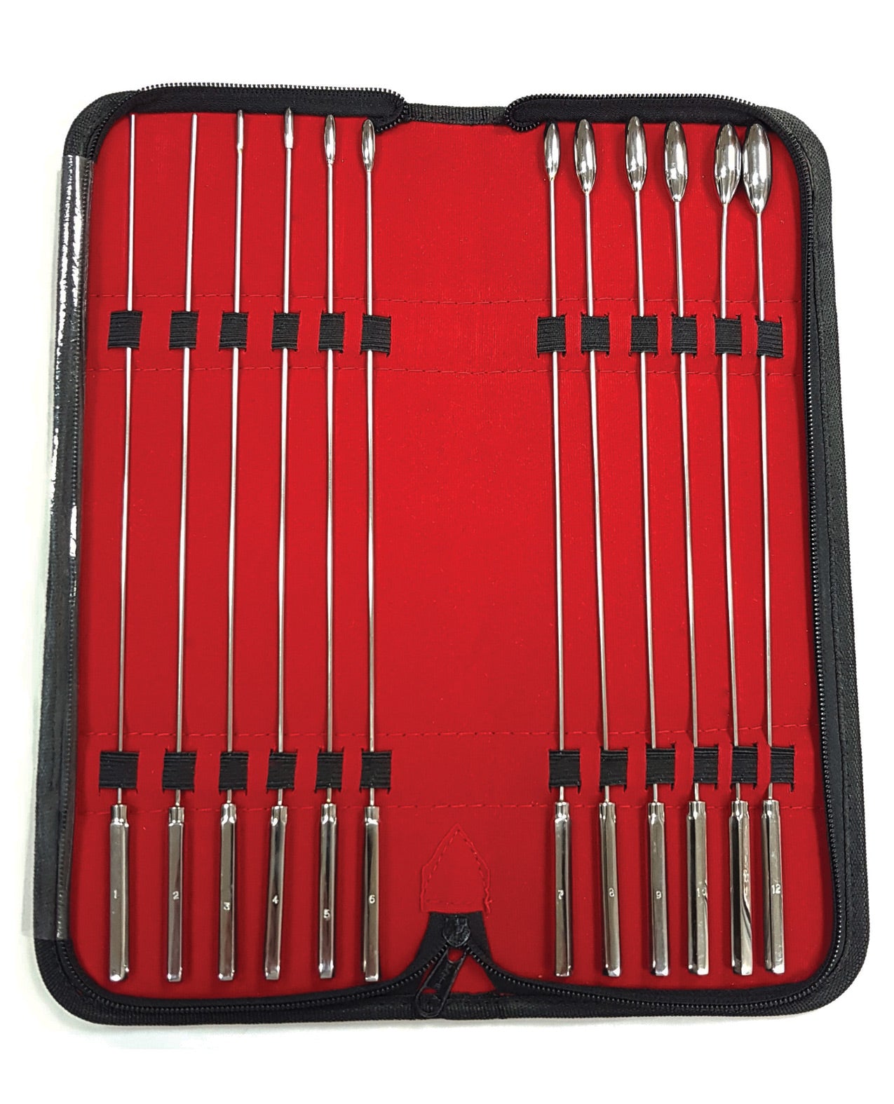 Rouge Stainless Steel Rosebud Dilator Set - Set Of 12 - LUST Depot