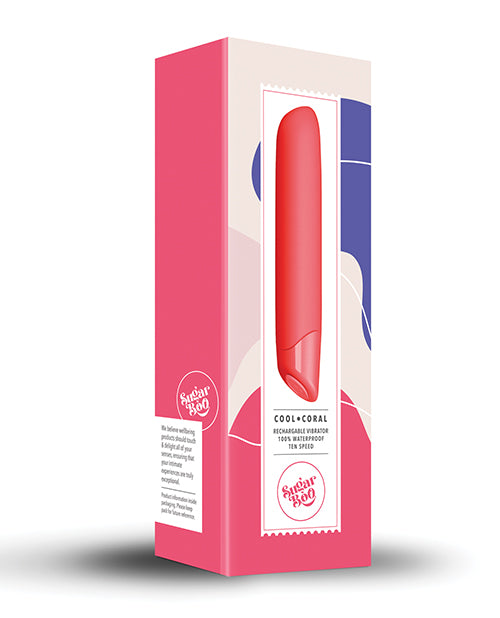 Sugarboo Cool Coral Rechargeable Vibrator - Coral - LUST Depot