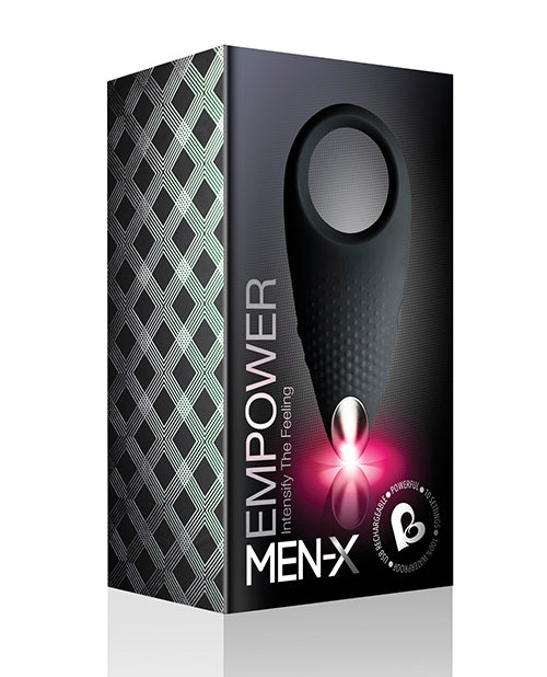 Rocks Off Men-x Empower Couples Stimulator - Black - LUST Depot