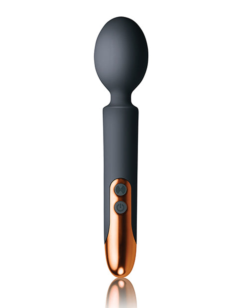 Rocks Off Oriel Rechargeable Wand - Black - LUST Depot