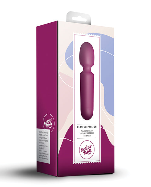 Sugarboo Playful Passion Wand Vibrator - Burgundy - LUST Depot