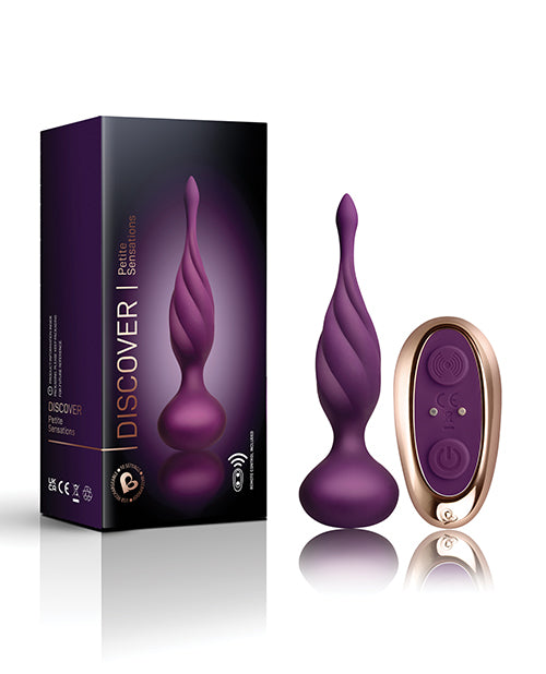 Rocks Off Petite Sensations Discover Plug W-remote - Purple - LUST Depot