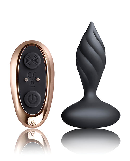 Rocks Off Petite Sensations Desire Plug W-remote - Black - LUST Depot