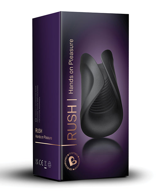 Rocks Off Rush Rechargeable Stroker - Black - LUST Depot