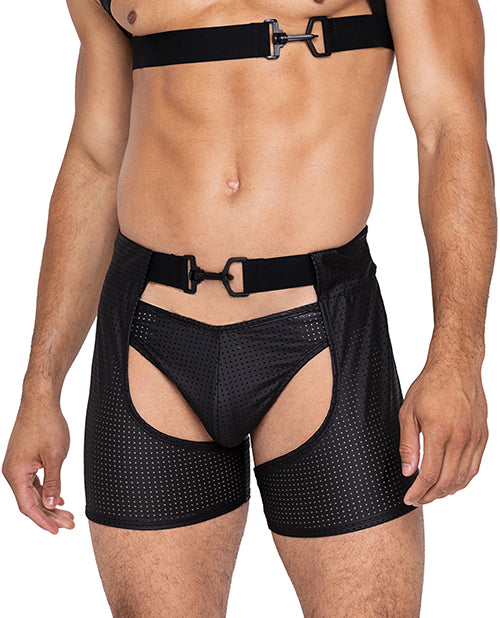 Master Thong W/contoured Pouch Black Md - LUST Depot