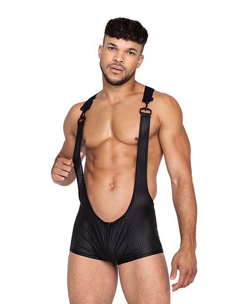 Master Singlet W/hook & Ring Closure & Contoured Zipper Pouch Black Lg - LUST Depot