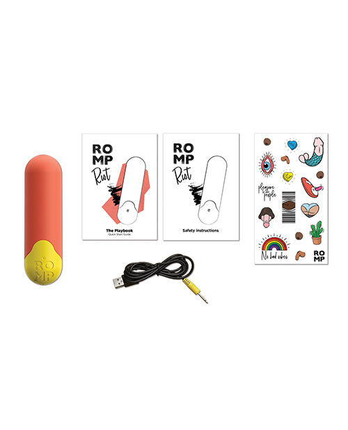 Romp Riot Bullet Vibrator - Orange - LUST Depot